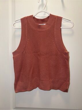 525 America Knit Sleeveless Tank Top in Rust